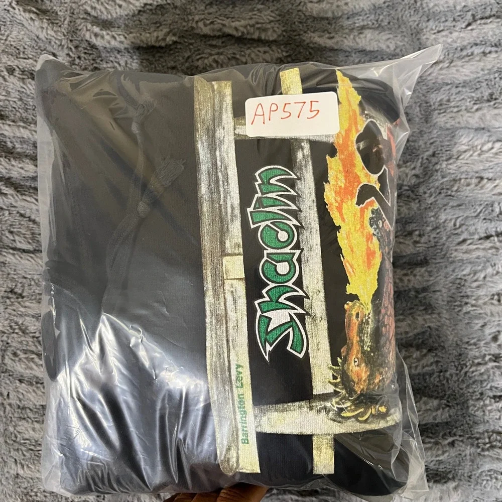 Supreme Barrington Levy Shaolin Temple Hoodie Black FW16 Mens XL Made in Canada - Picture 8 of 8